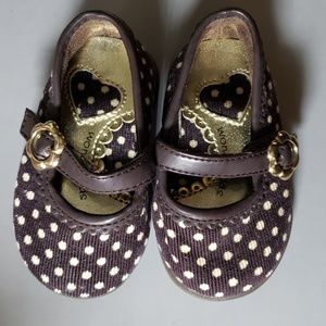 Brown baby shoes